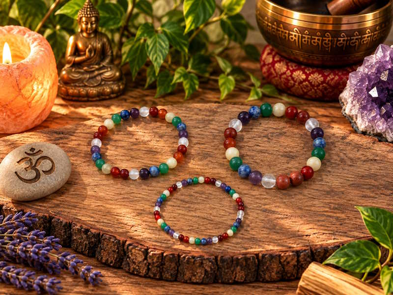 Pulsera 7 Chakras bola surtida